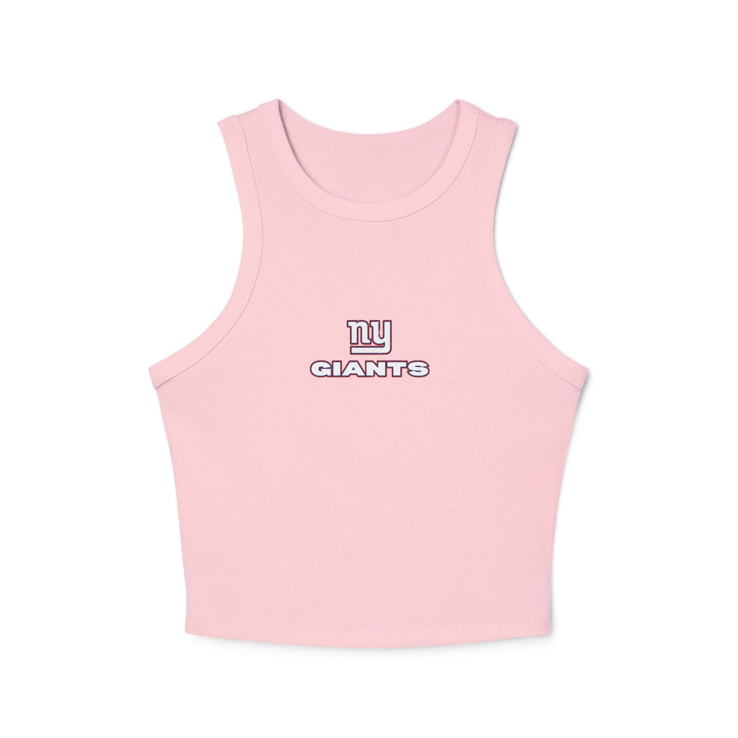 NY Giants Women's Racerback Tank Top, Football Game Day Apparel, Cute Tailgate Outfit, Athletic Ribbed Shirt, Sporty Look