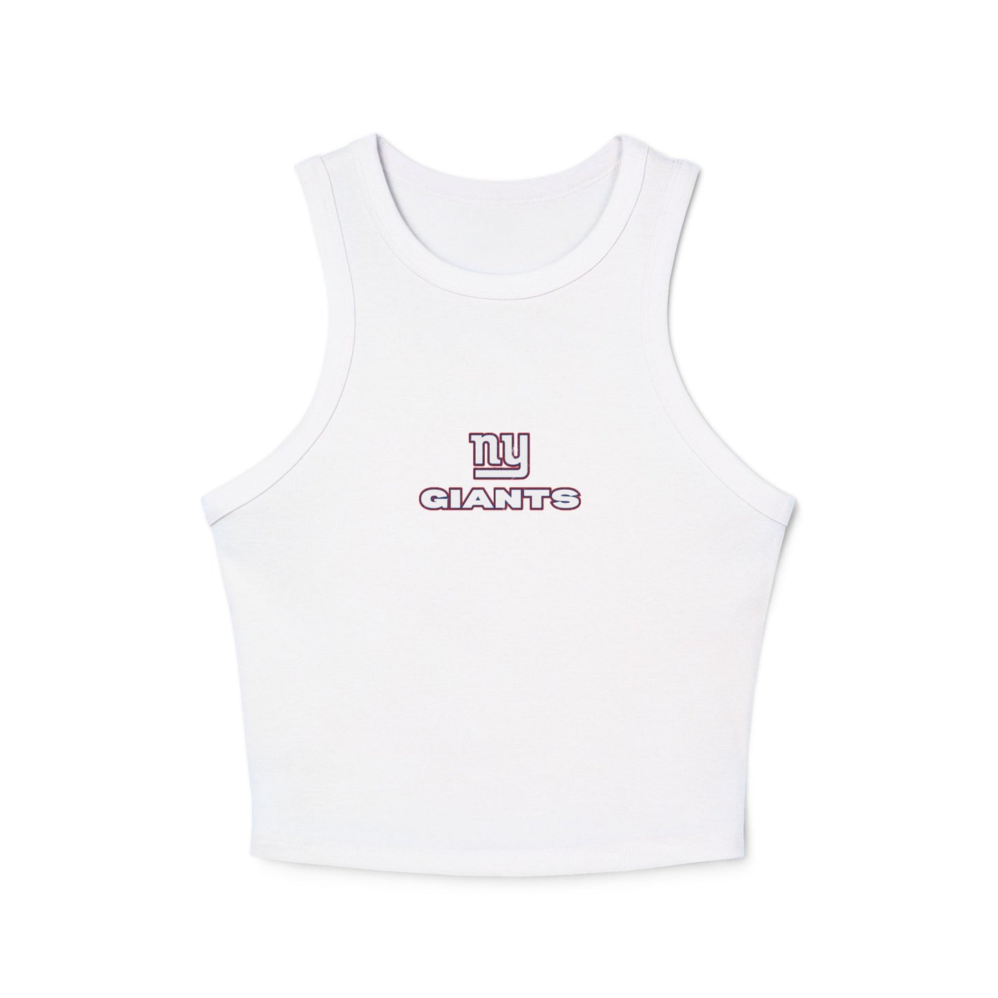 NY Giants Women's Racerback Tank Top, Football Game Day Apparel, Cute Tailgate Outfit, Athletic Ribbed Shirt, Sporty Look