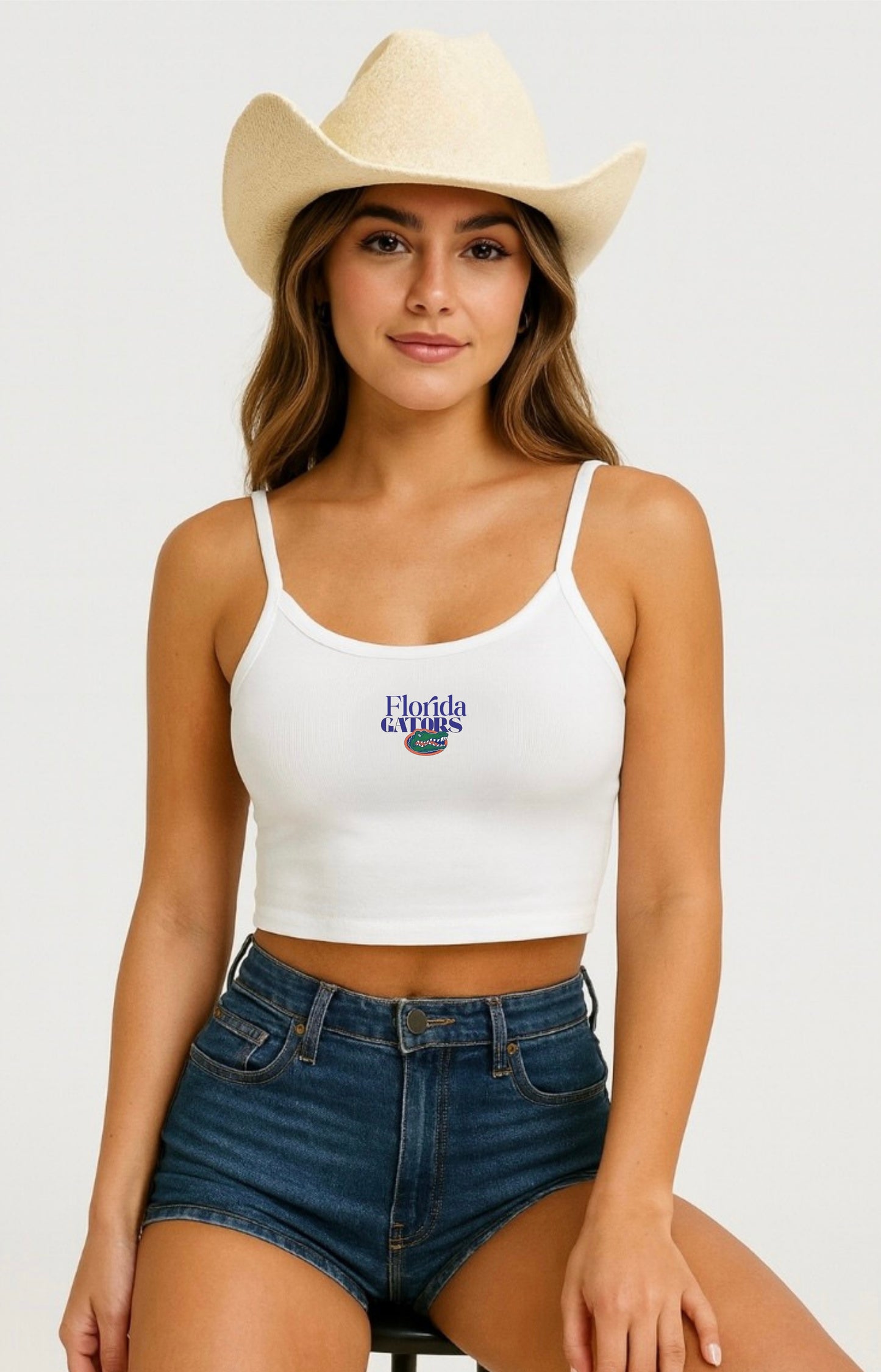 Florida Gators Women's Tank Top - UF College Tailgate Gameday Spaghetti Strap Tee