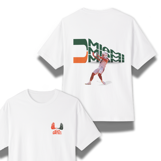 Miami Canes Oversized Tee
