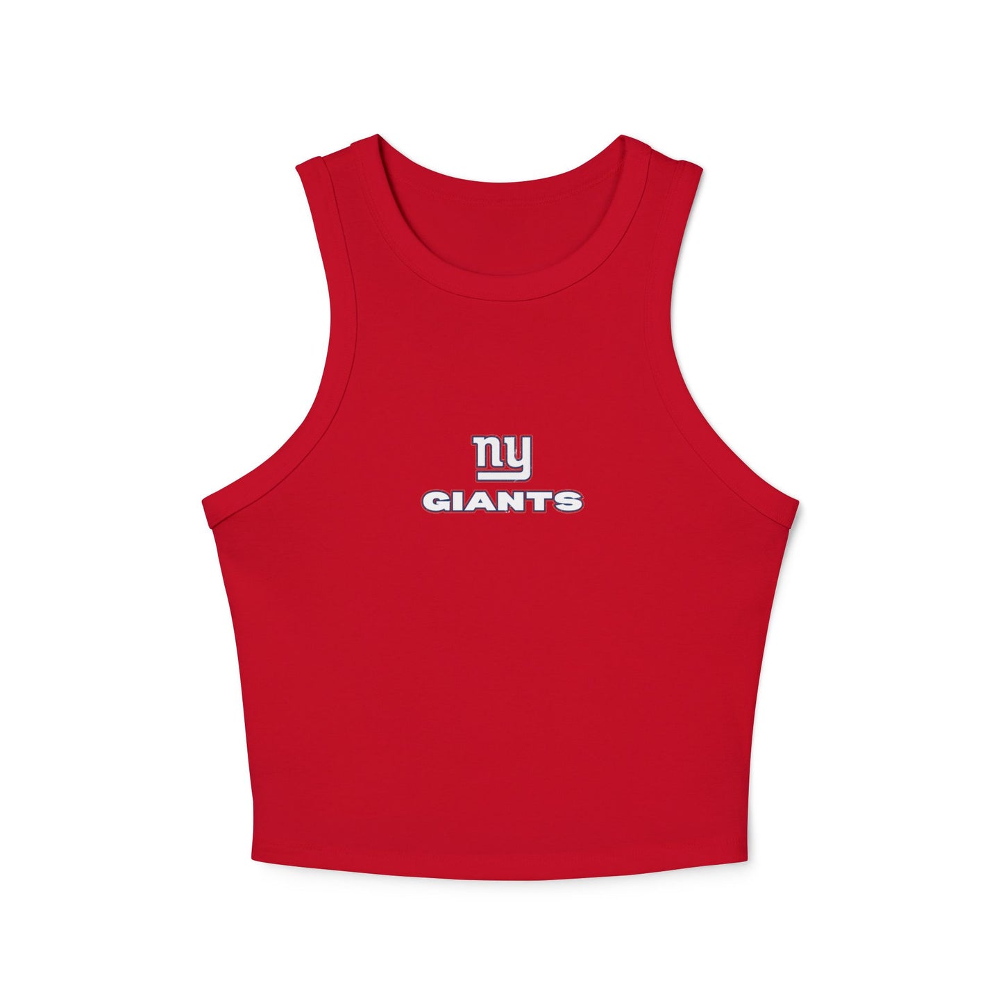 NY Giants Women's Racerback Tank Top, Football Game Day Apparel, Cute Tailgate Outfit, Athletic Ribbed Shirt, Sporty Look