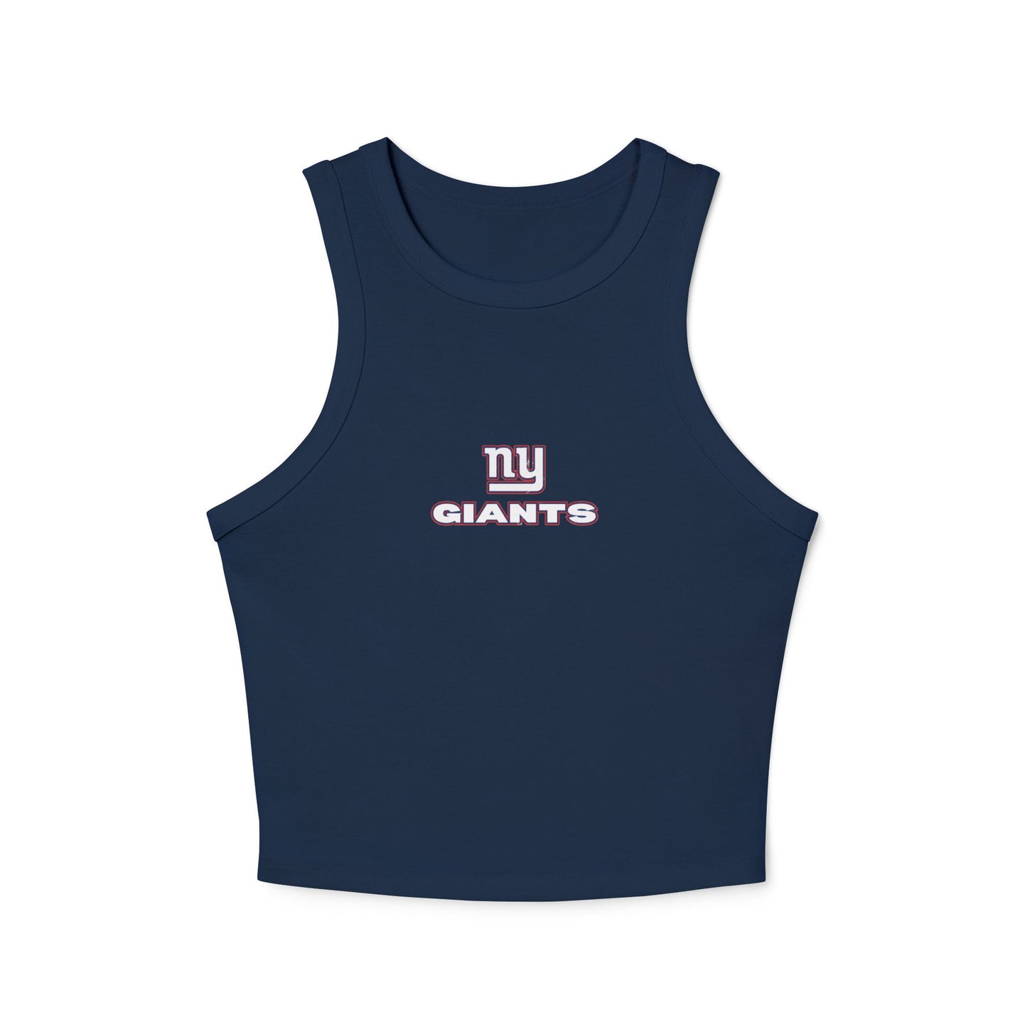 NY Giants Women's Racerback Tank Top, Football Game Day Apparel, Cute Tailgate Outfit, Athletic Ribbed Shirt, Sporty Look